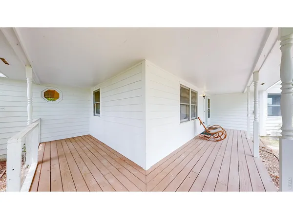 a outdoor view with a sitting space