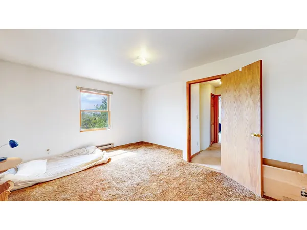a open hall with a bench
