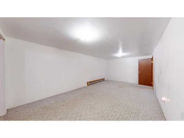 a open hall with a bench