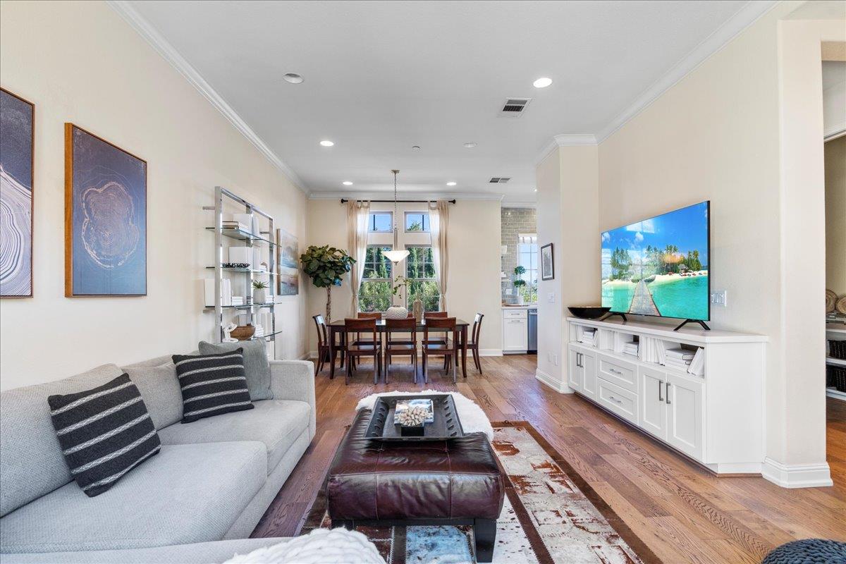 725 Reflection Way Mountain View, CA 94043 - Photo 12 of 39 a living room with furniture and a flat screen tv