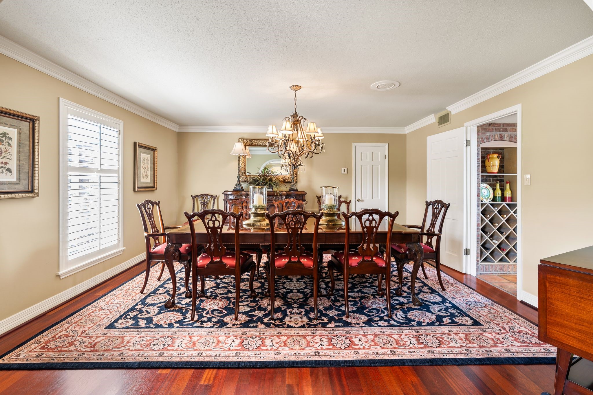 905 Sunny Lane Wharton, TX 77488 - Photo 11 of 50 a view of a dining room with furniture and wooden floor