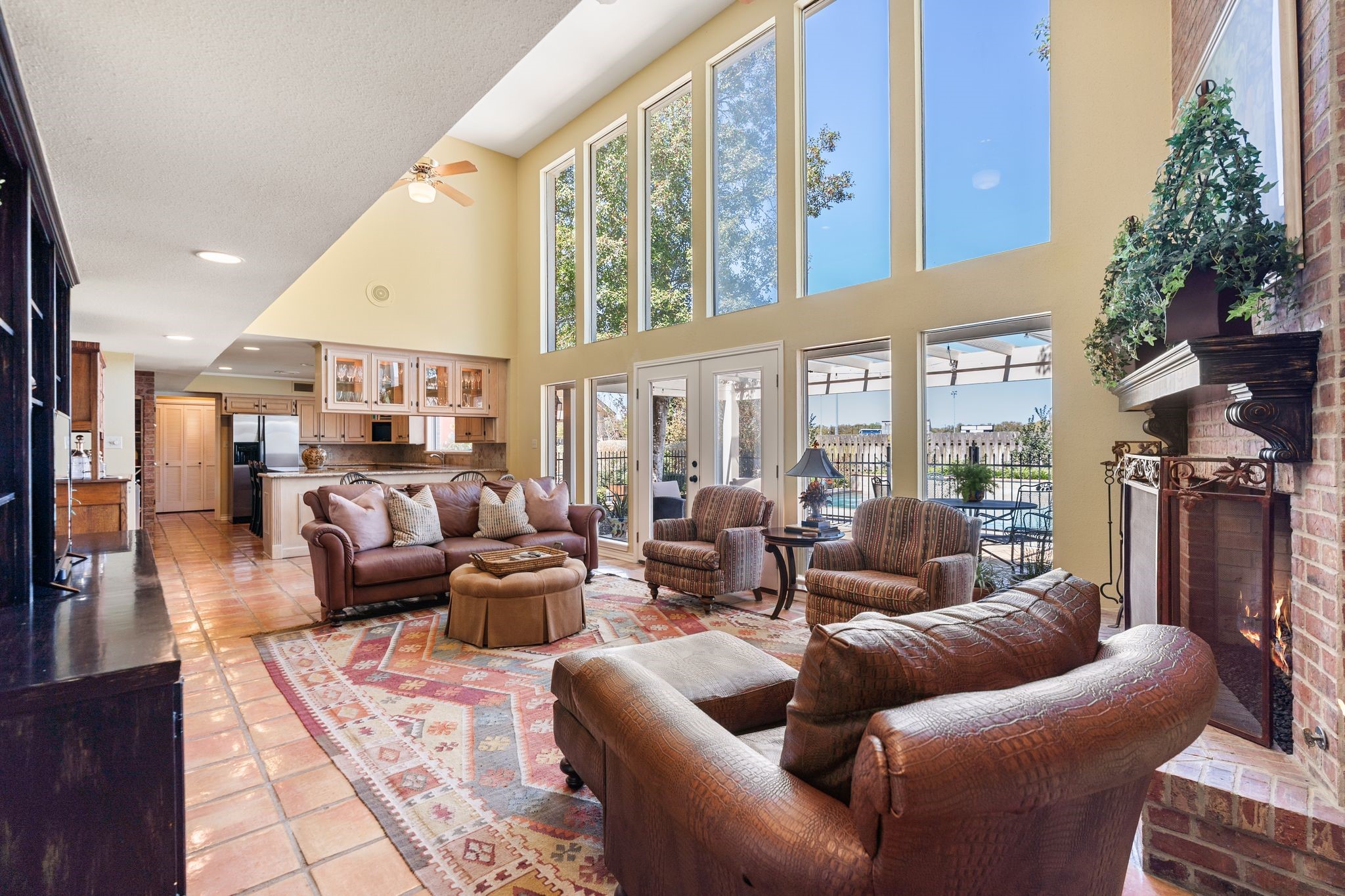 905 Sunny Lane Wharton, TX 77488 - Photo 21 of 50 a living room with furniture kitchen view and a large window