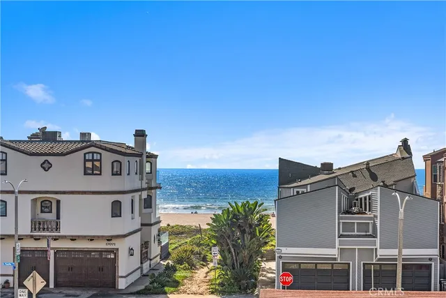 a city view with tall buildings