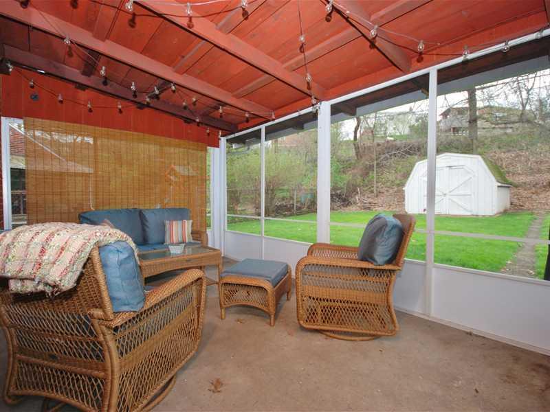 146 Orchard Spring Road Pittsburgh, PA 15220 - Photo 21 of 25 Patio/Deck. Access the screened porch from the kitchen. What a wonderful, shaded spot to keep an eye on all of the activity in the back yard.
