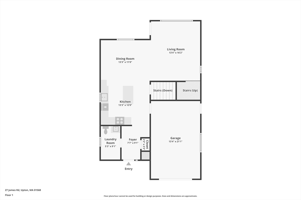 27 James Road, Unit 1 Upton, MA 01568 - Photo 38 of 41 a picture of a floor plan