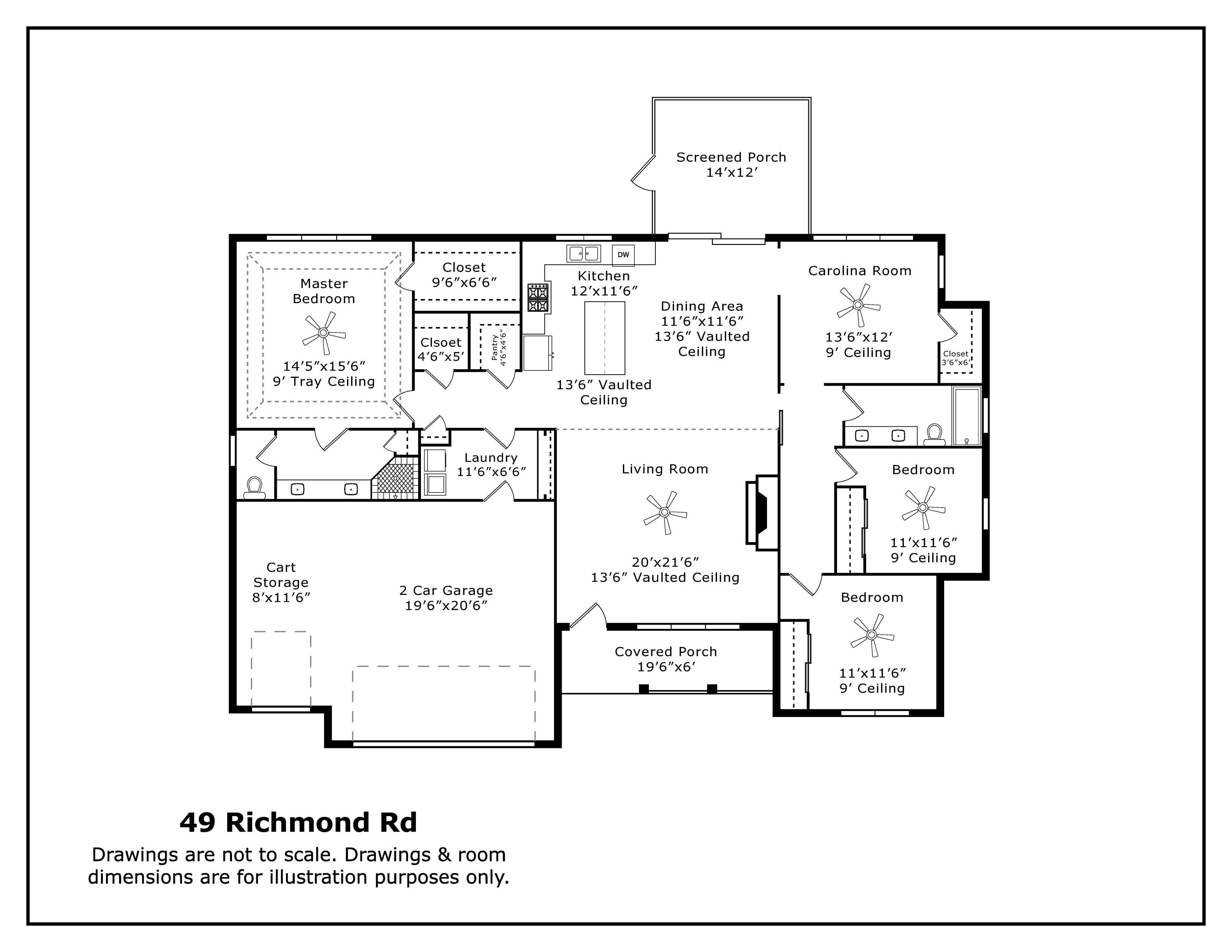 49 Richmond Road Foxfire, NC 27281 - Photo 33 of 33 Floor Plan _ 49 Richmond Rd