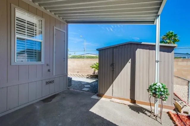 a view of a swimming pool and outdoor space