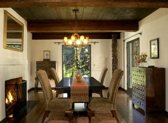 490 Hot Springs Road Santa Barbara, CA 93108 - Photo 3 of 6 a view of a dining room with furniture and wooden floor