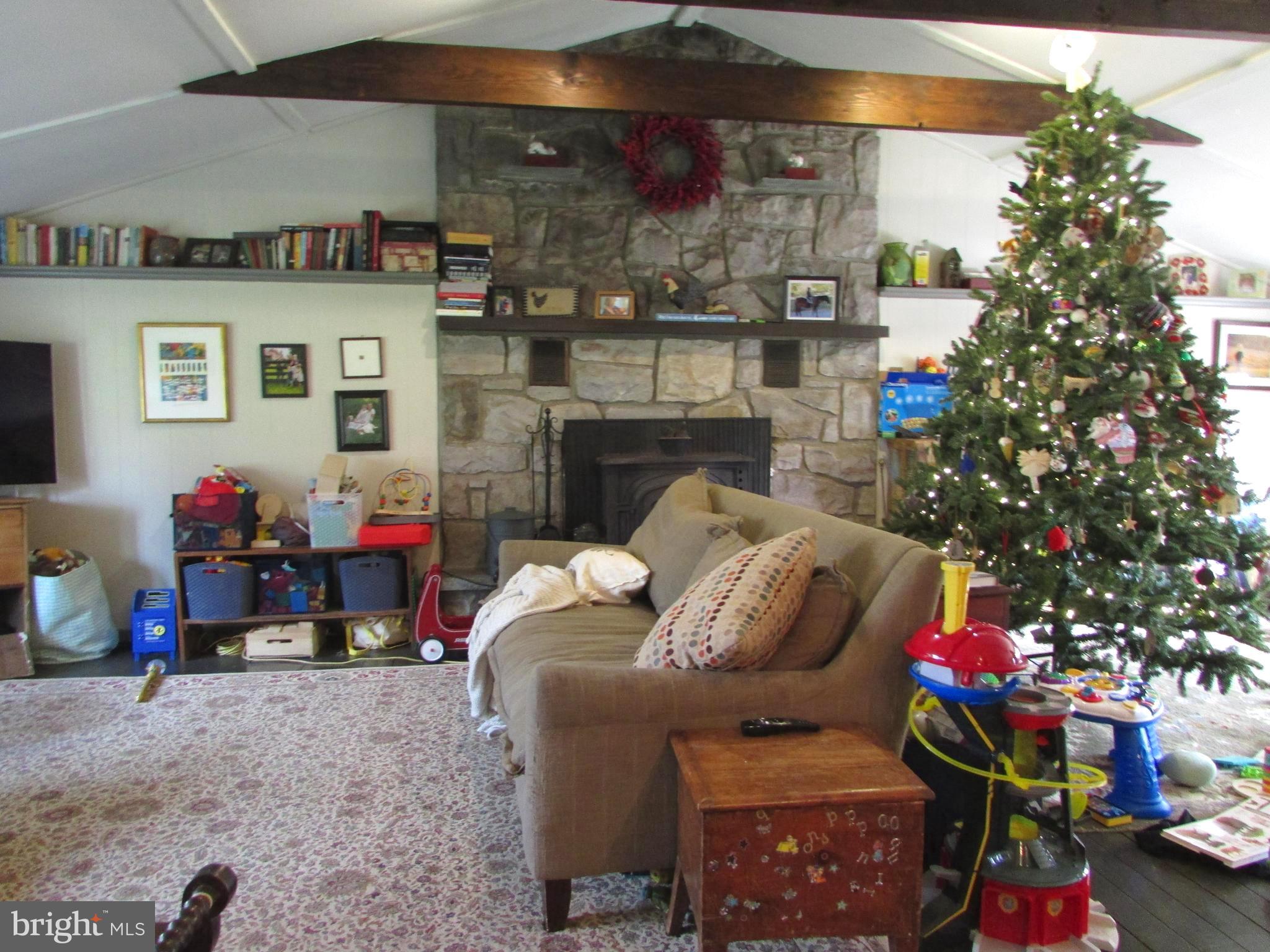 360 Loder Road Reading, PA 19606 - Photo 25 of 42 Guest House Living Room with Fireplace