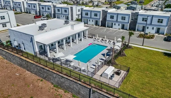 a view of a house with roof deck