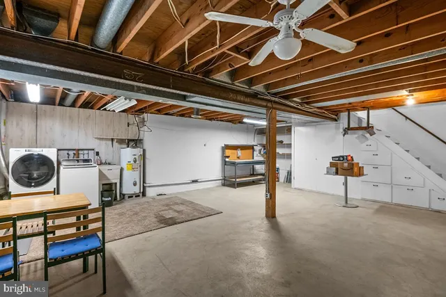 a view of storage and utility room