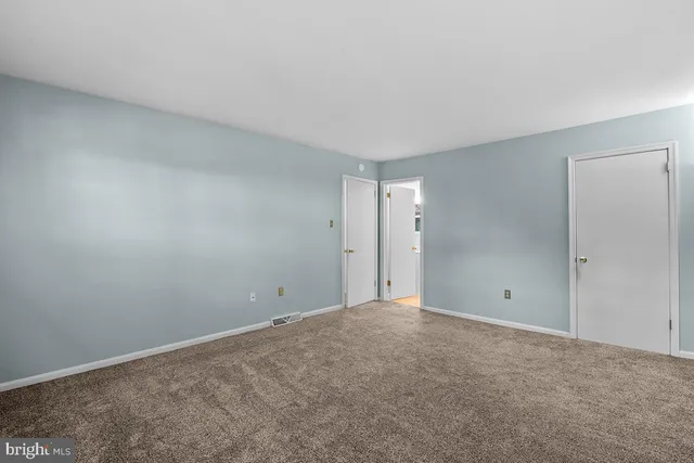 a view of an empty room