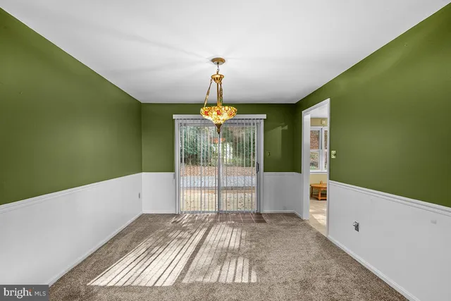 a view of an empty room