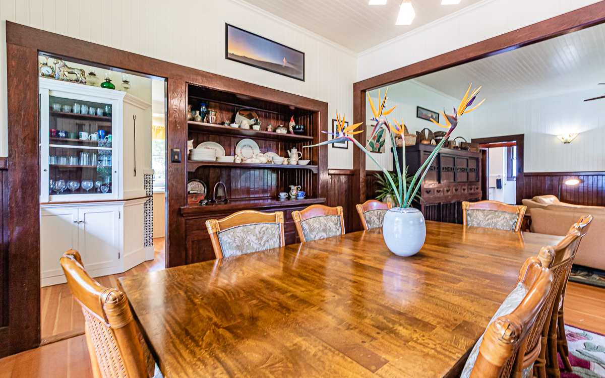 19-4029 Kilauea Road Volcano, HI 96785 - Photo 4 of 30 a dining room with furniture and wooden floor
