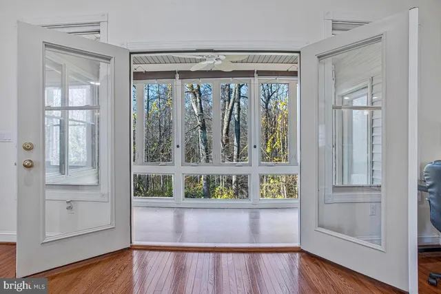 a view of rack on the outside room