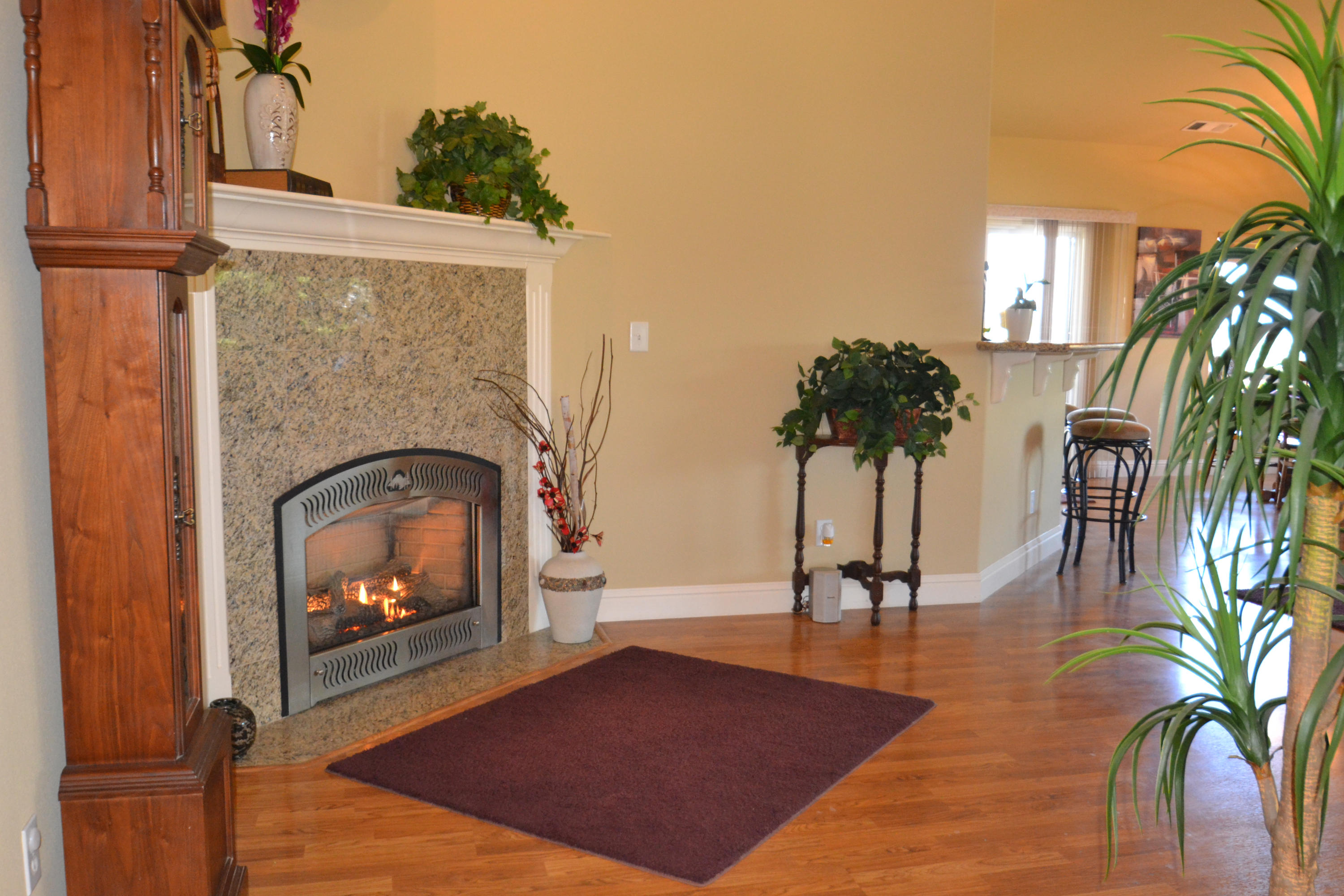 6770 Amber Ridge Drive Anderson, CA 96007 - Photo 6 of 26 Gas Fireplace at Entrance