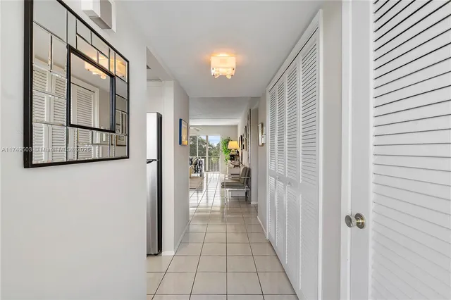 a view of a hallway with interior of the house