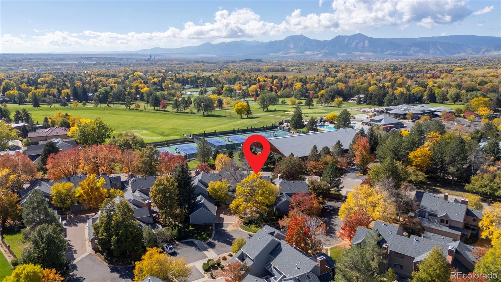 7264 Siena Way, Unit C Boulder, CO 80301 - Photo 2 of 48 an aerial view of residential house with outdoor space and seating area