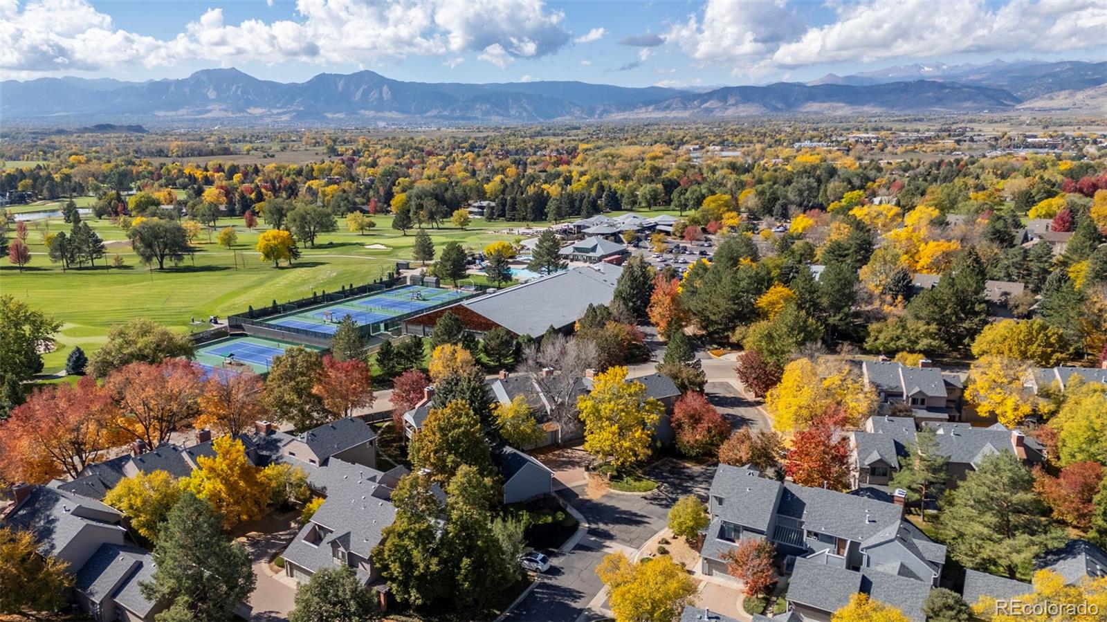 7264 Siena Way, Unit C Boulder, CO 80301 - Photo 41 of 48 a view of a city with mountains in the background