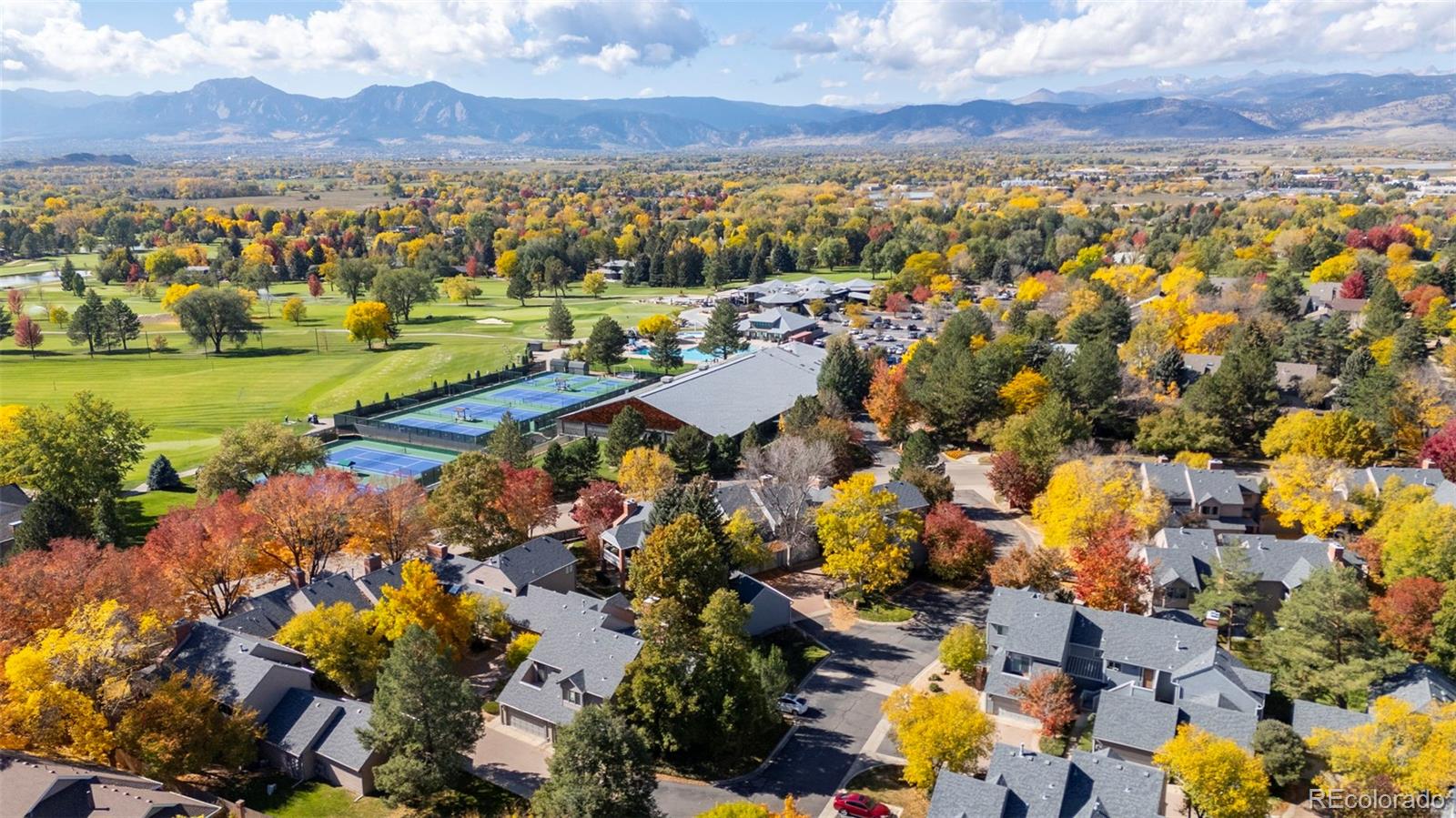 7264 Siena Way, Unit C Boulder, CO 80301 - Photo 43 of 48 a view of a city with mountains in the background