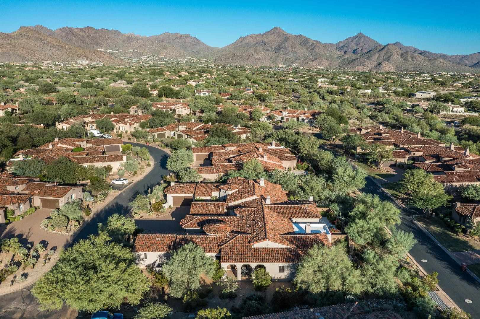 8905 East Mountain Spring Road, Unit 37 Scottsdale, AZ 85255 - Photo 31 of 31 an aerial view of residential house with an outdoor space
