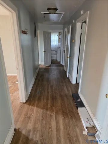 wooden floor in a gallery