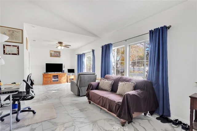 a room with furniture and window