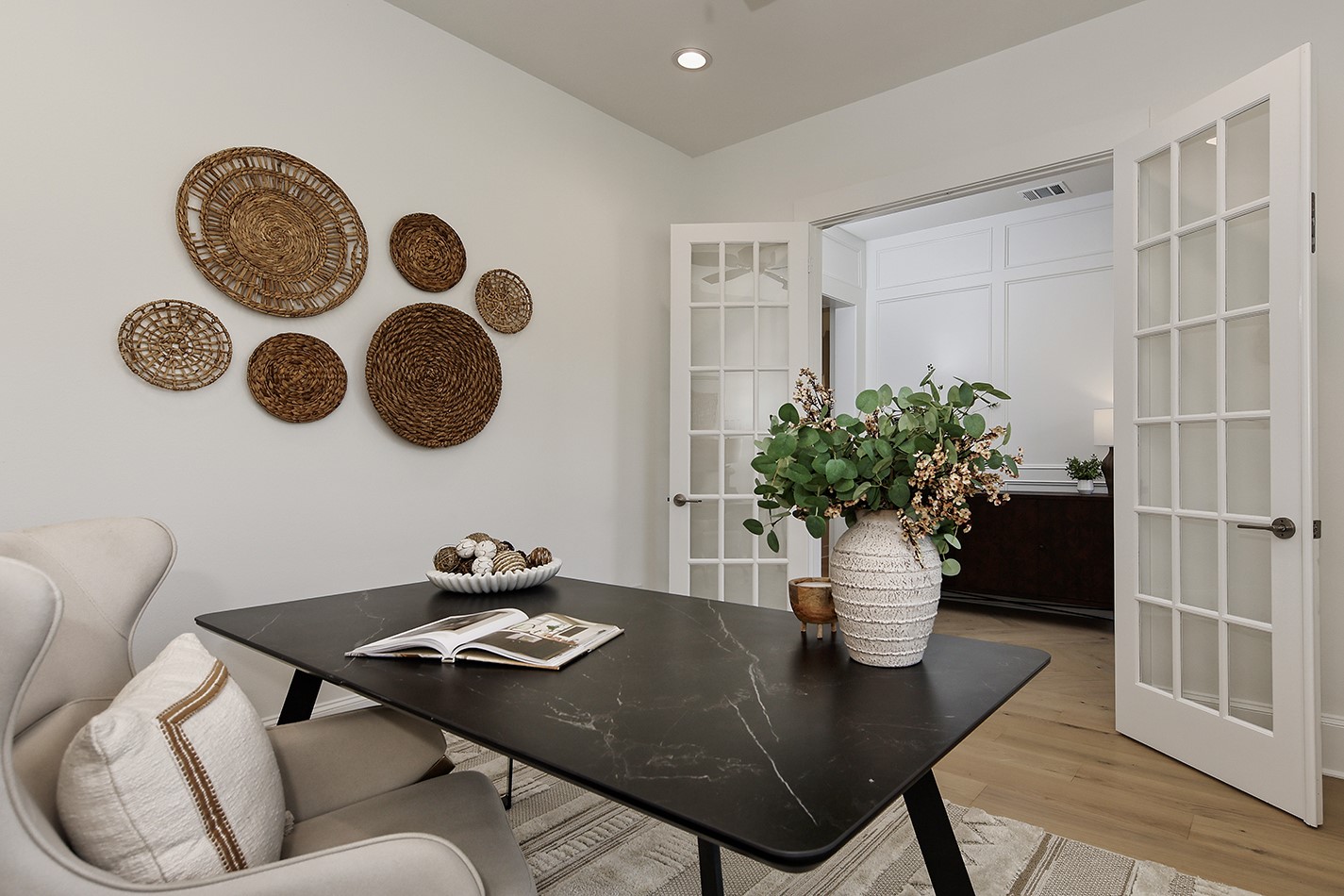 11842 Grand N Road Willis, TX 77378 - Photo 7 of 38 Home office features elegant French doors for privacy.