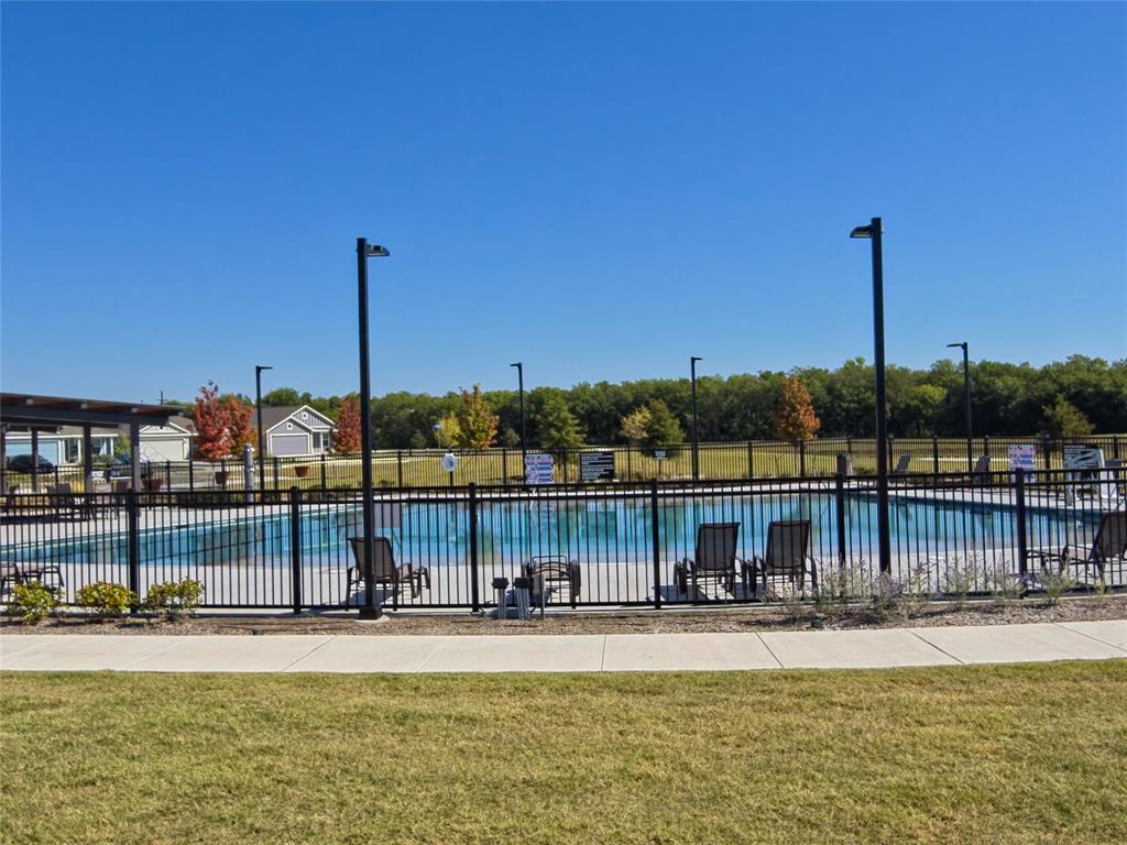 925 Calley Pear Trail Princeton, TX 75407 - Photo 19 of 24 a view of a swimming pool with a table and chairs
