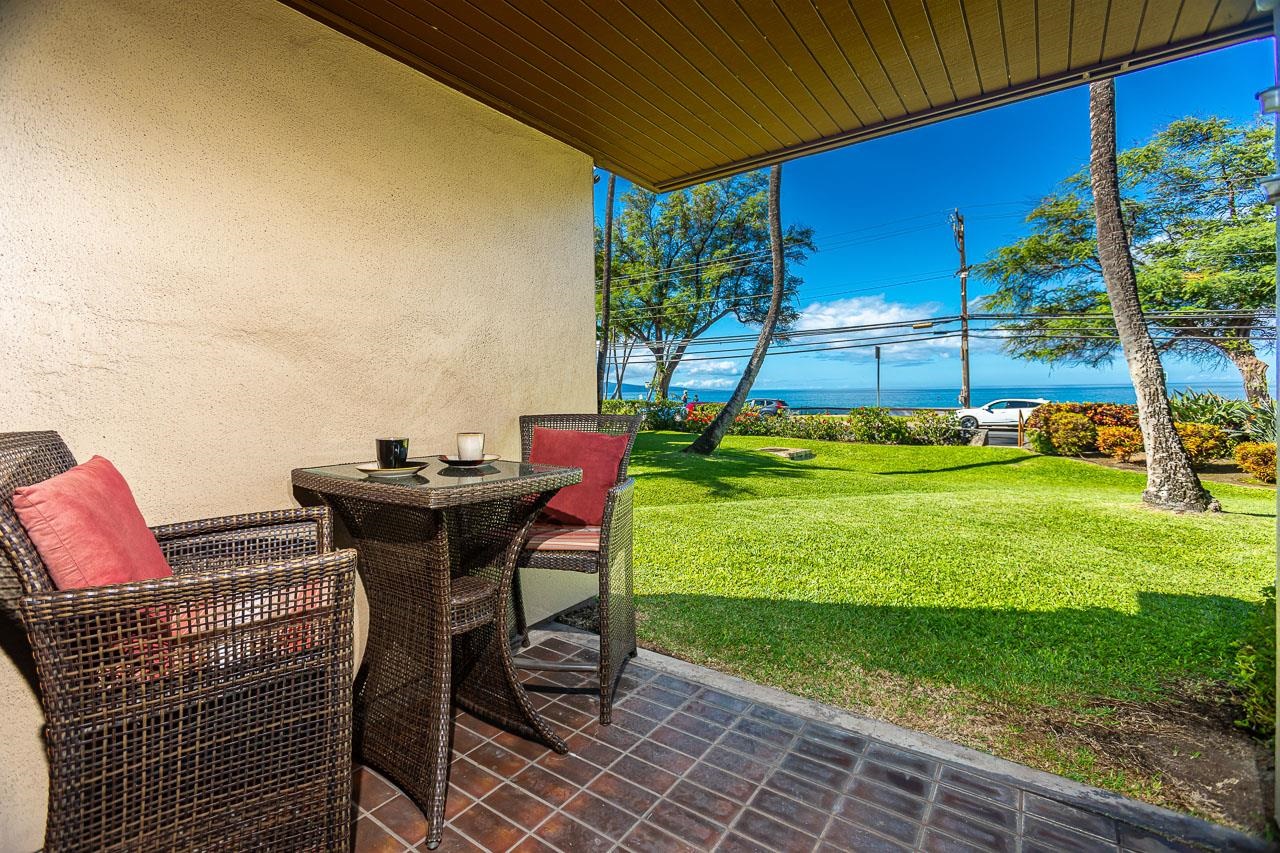 2381 South Kihei Road, Unit B107 Kihei, HI 96753 - Photo 16 of 29 a view of a backyard with sitting area