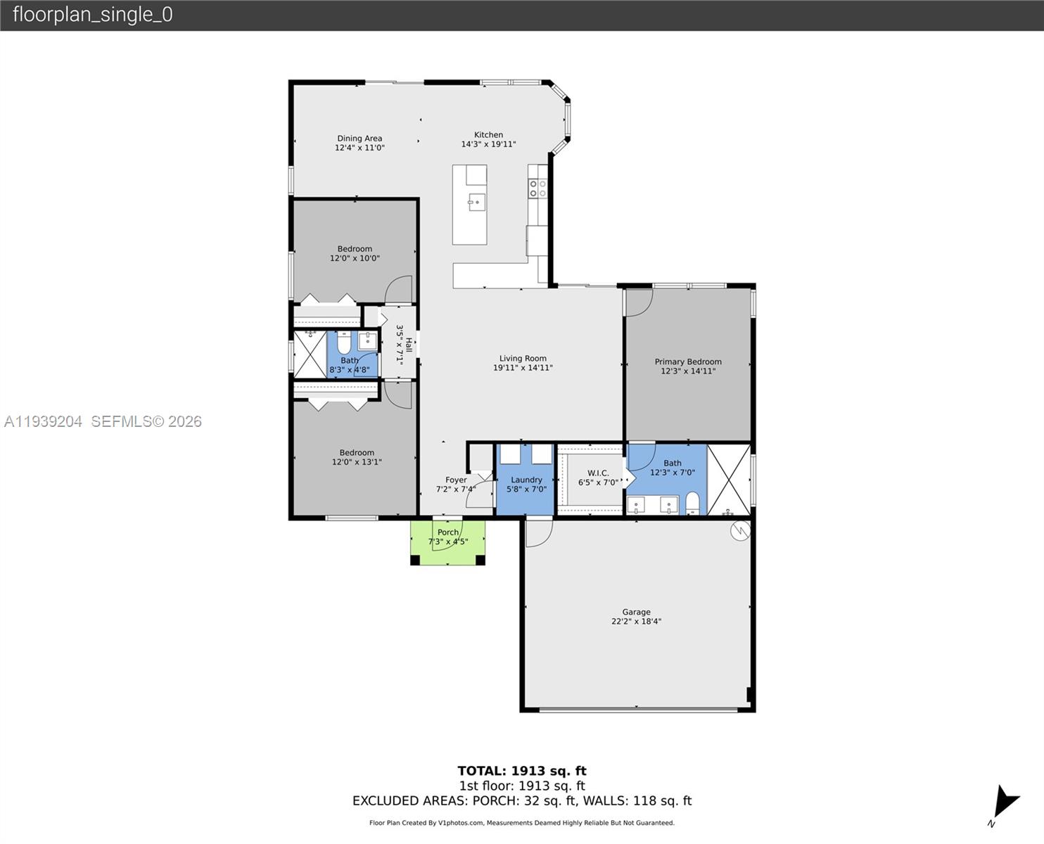 15956 Southwest 83rd Terrace Miami, FL 33193 - Photo 44 of 44 a picture of a floor plan
