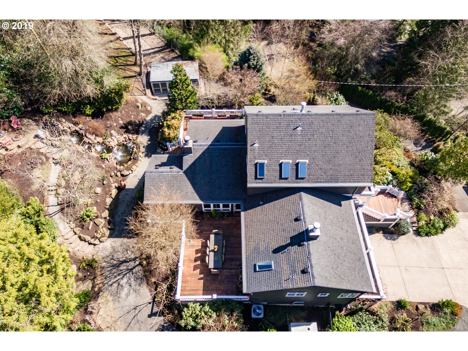 731 Southwest Bancroft Terrace Portland, OR 97239 - Photo 30 of 46 an aerial view of a house with a yard