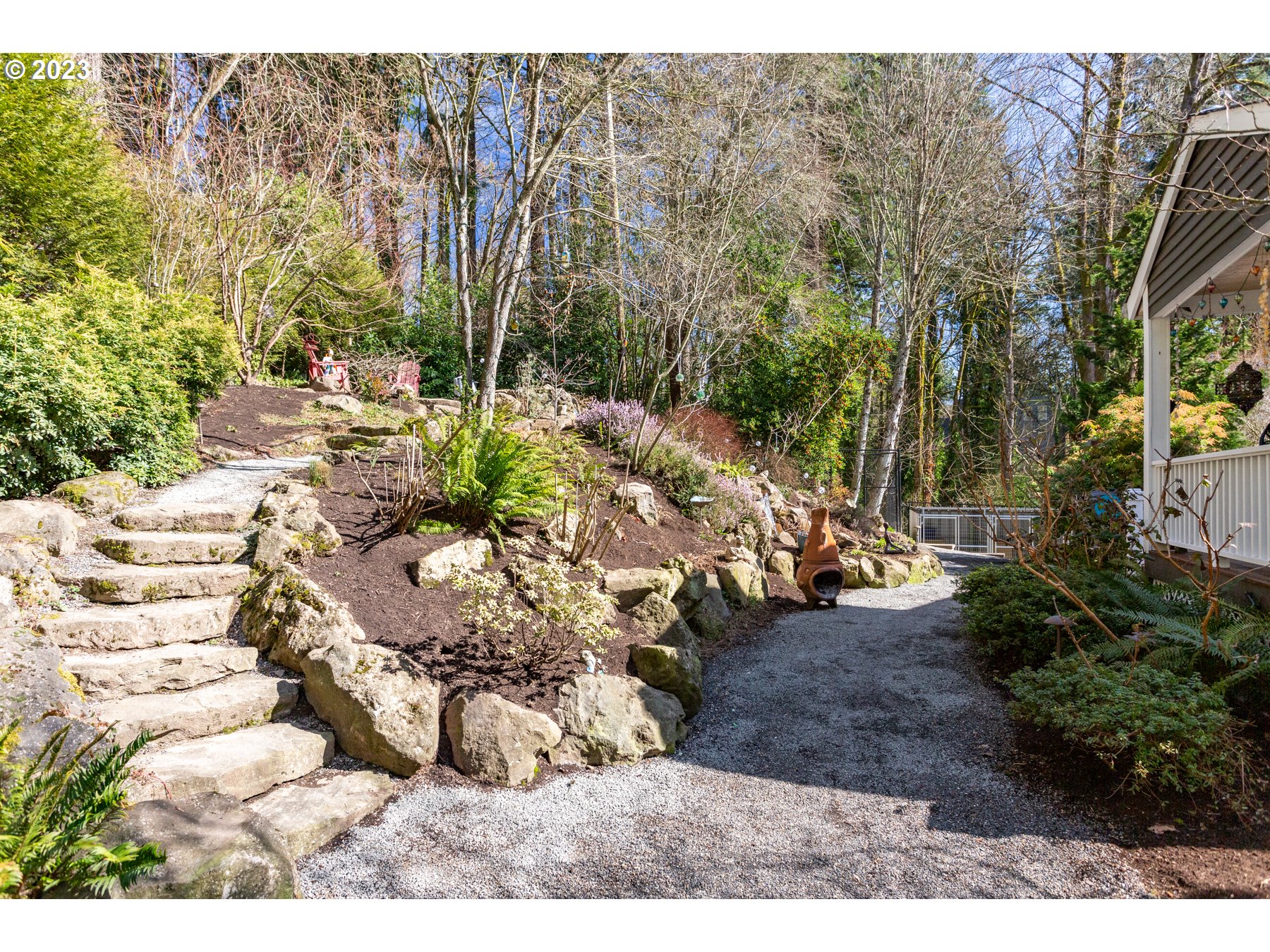 731 Southwest Bancroft Terrace Portland, OR 97239 - Photo 36 of 46 a view of a backyard
