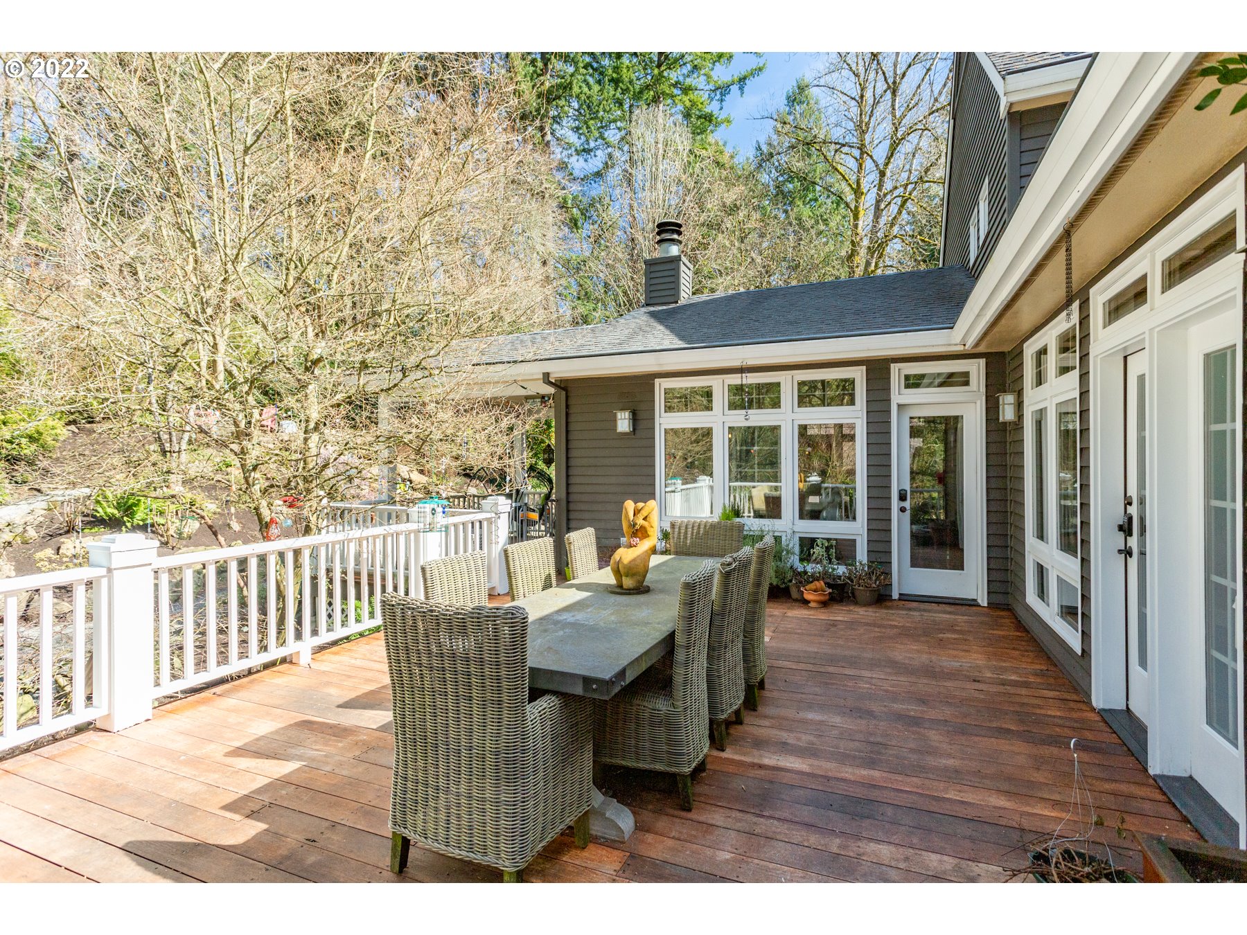 731 Southwest Bancroft Terrace Portland, OR 97239 - Photo 39 of 46 a balcony with furniture and wooden floor