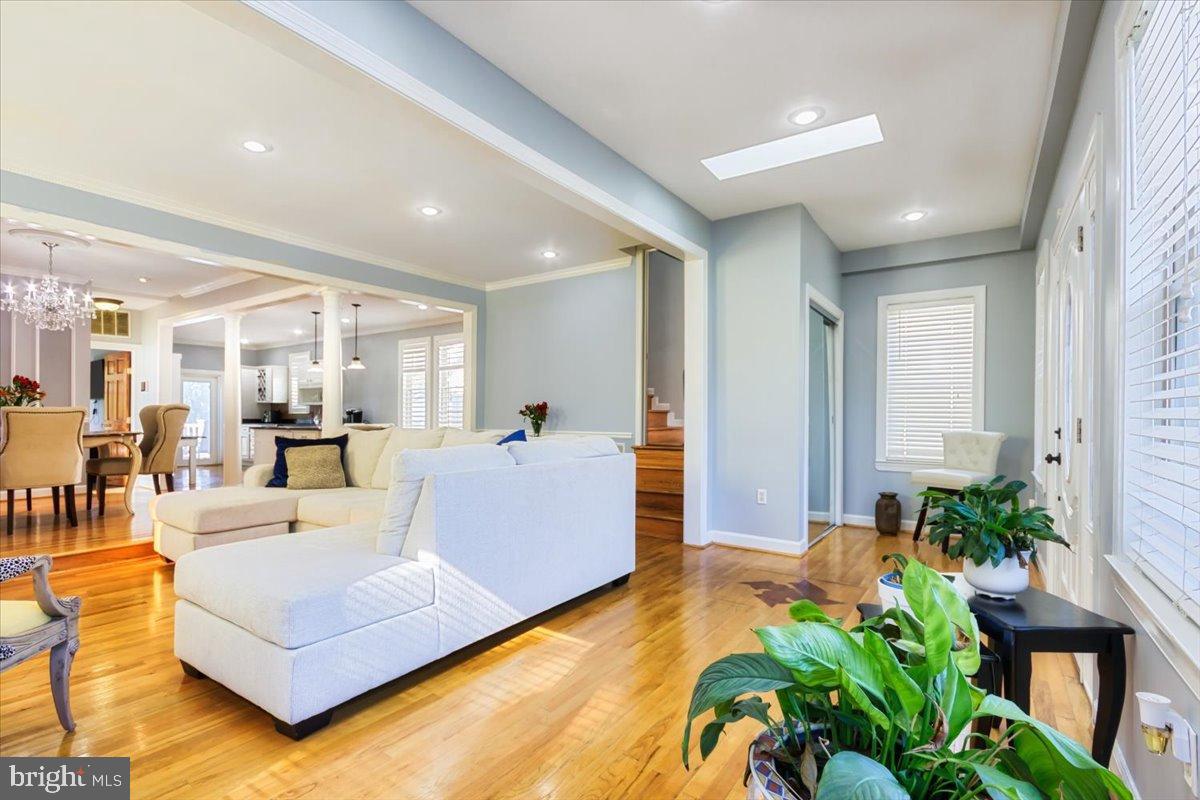 5306 Morello Road Baltimore, MD 21214 - Photo 4 of 37 a living room with furniture potted plant and a wooden floor