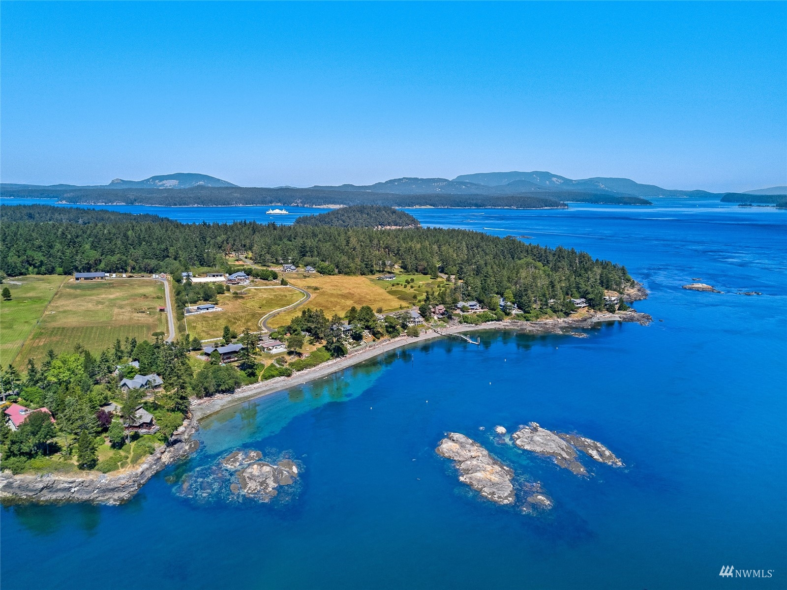 3209 Pear Point Road Friday Harbor, WA 98250 - Photo 13 of 40 a view of a city with an ocean