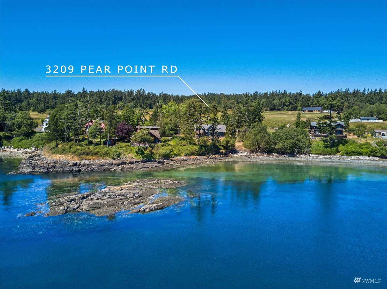 3209 Pear Point Road Friday Harbor, WA 98250 - Photo 30 of 40 a view of a water with an ocean view
