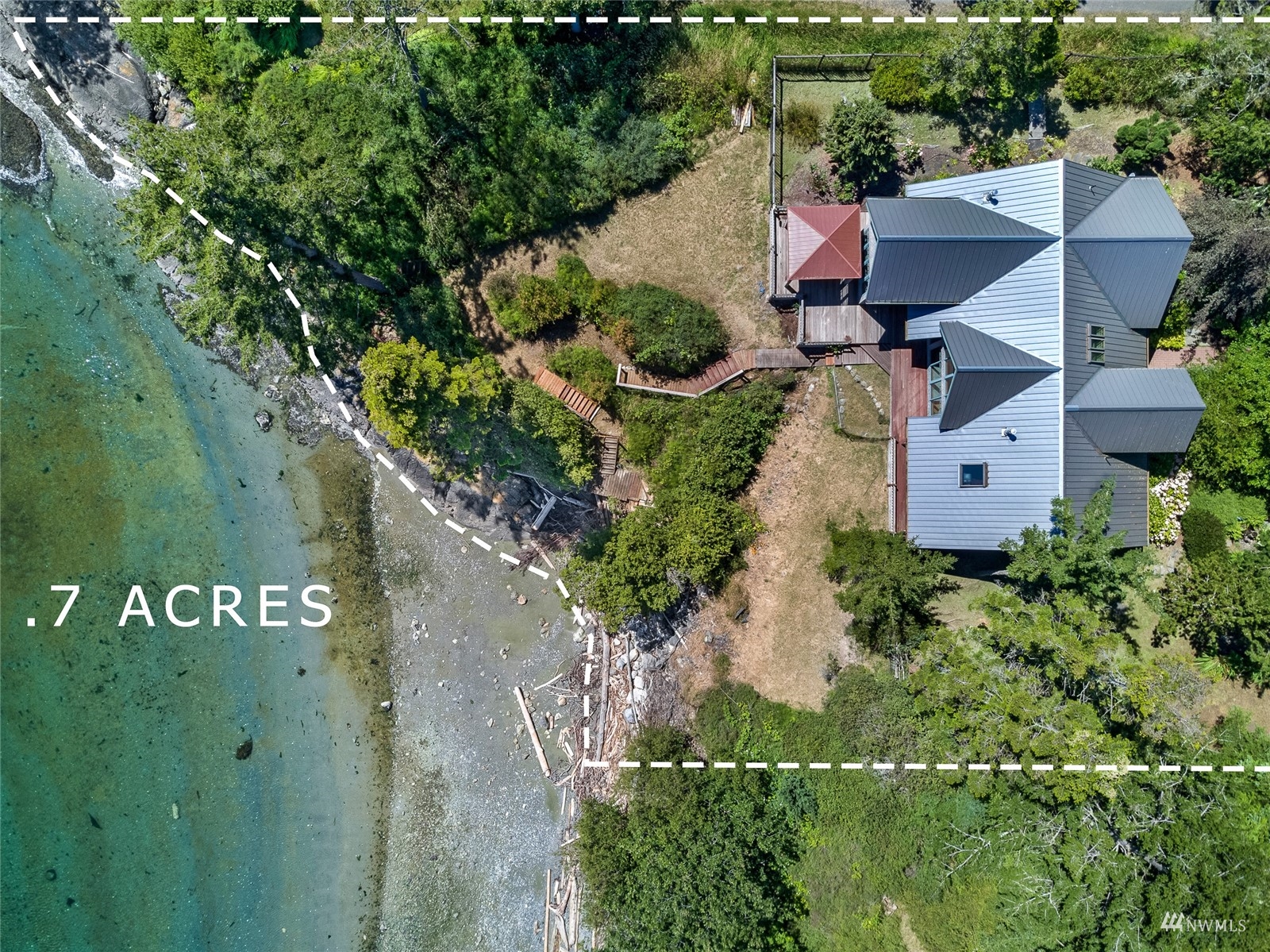 3209 Pear Point Road Friday Harbor, WA 98250 - Photo 4 of 40 an aerial view of a house with a yard