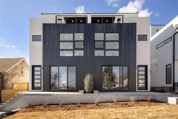 a view of a building with a window
