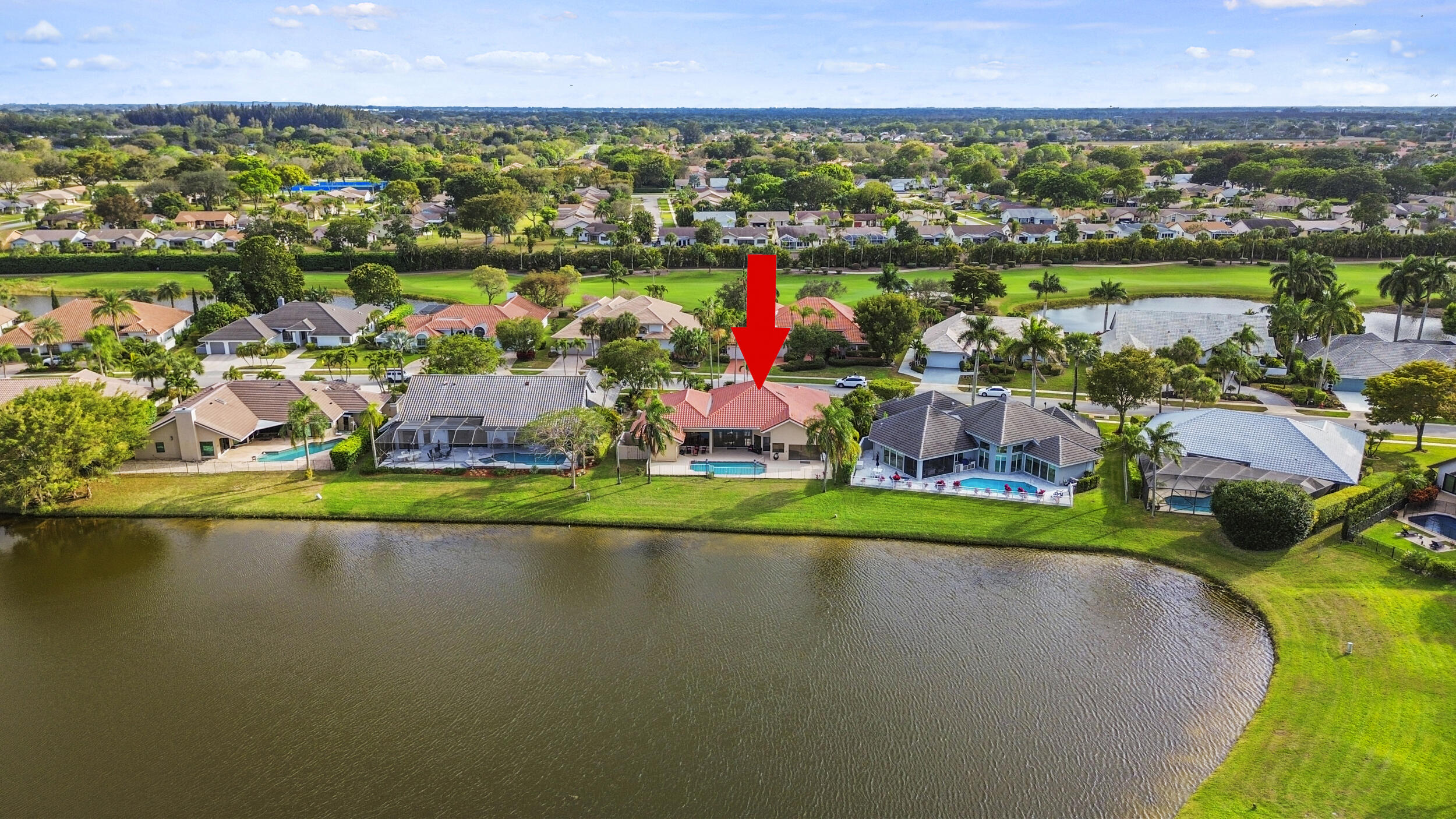 10747 Stonebridge Boulevard Boca Raton, FL 33498 - Photo 57 of 75 a view of a city with lots of trees and houses in the back