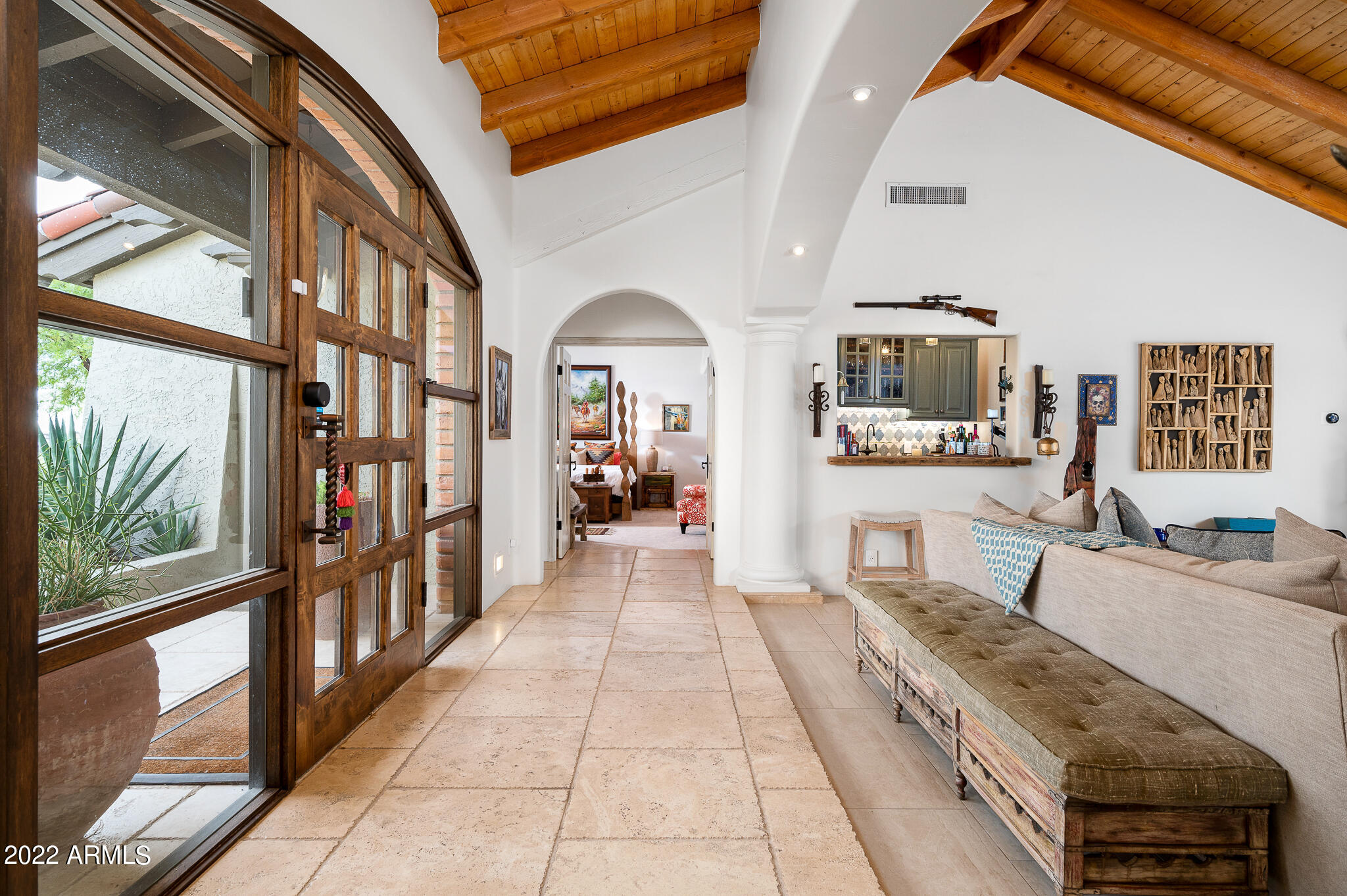 6616 East El Sendero Road Carefree, AZ 85377 - Photo 53 of 89 Hallway to Master on the Main