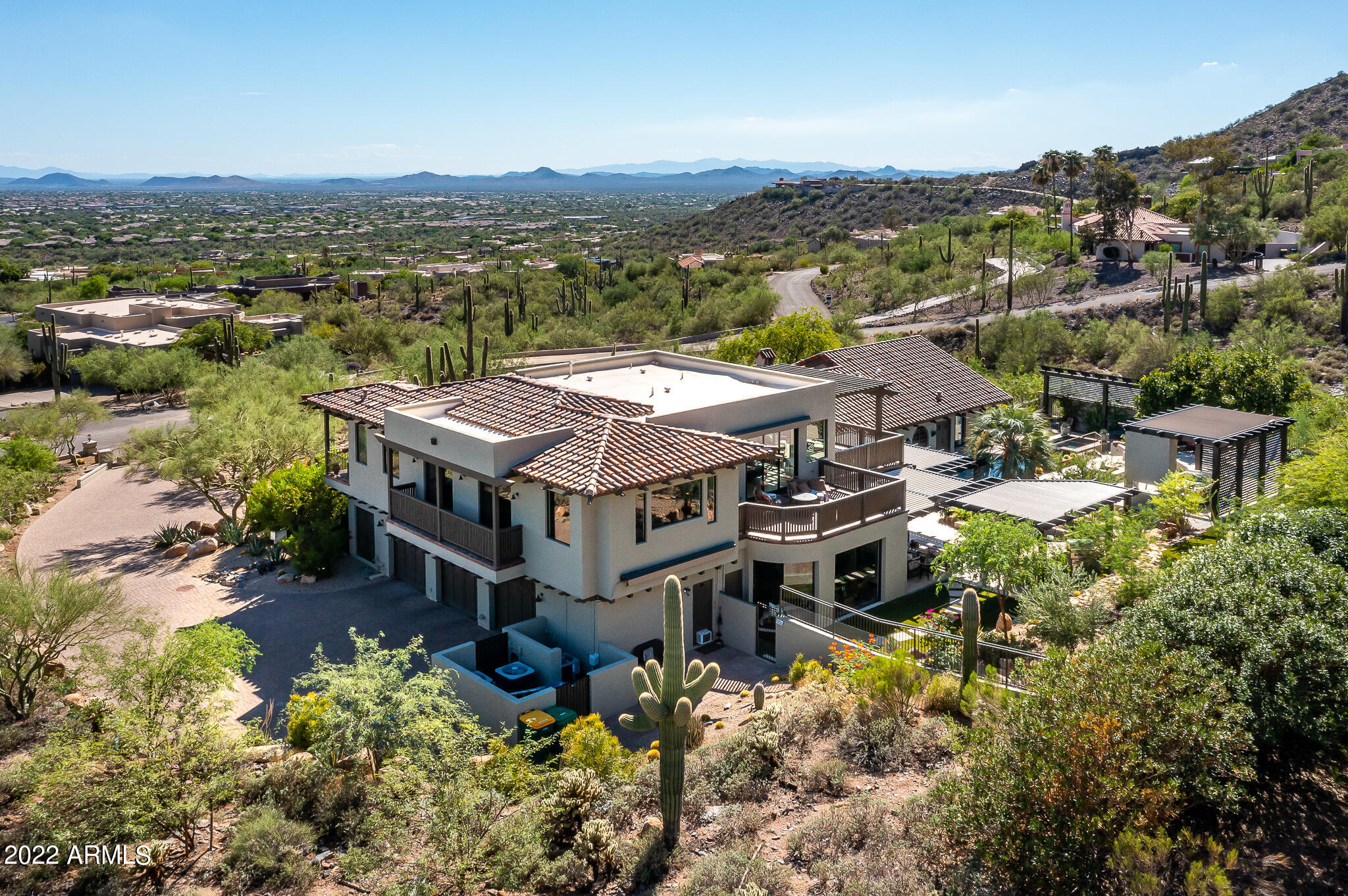 6616 East El Sendero Road Carefree, AZ 85377 - Photo 87 of 89 Drone View