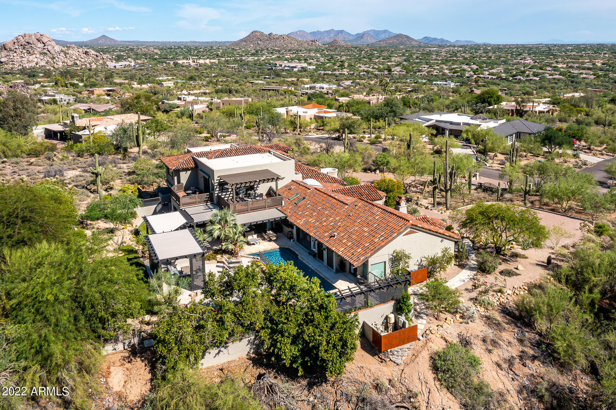 6616 East El Sendero Road Carefree, AZ 85377 - Photo 88 of 89 Drone View