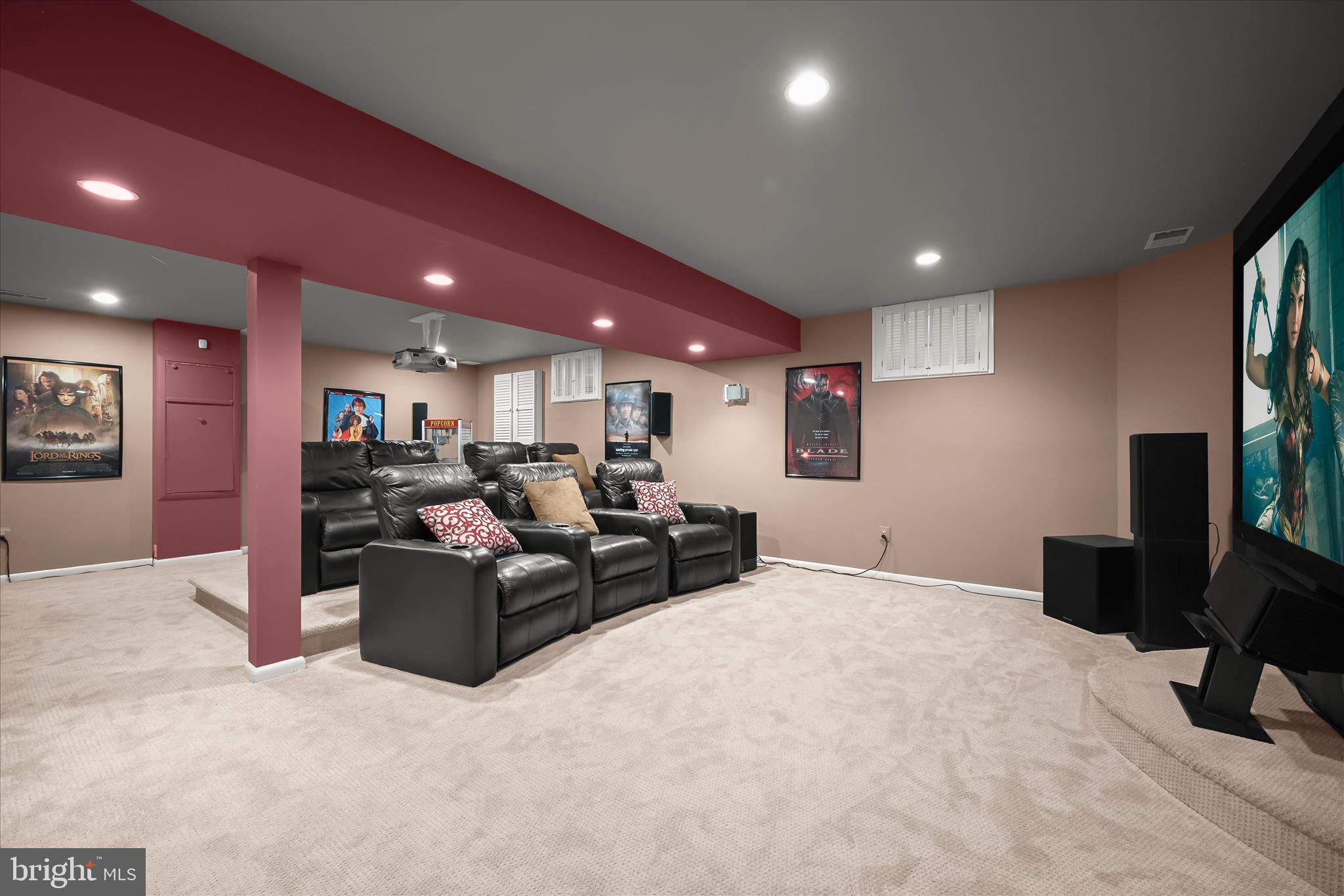 11810 Far Edge Path Columbia, MD 21044 - Photo 47 of 71 Home Theater with Electric Recliner Seating