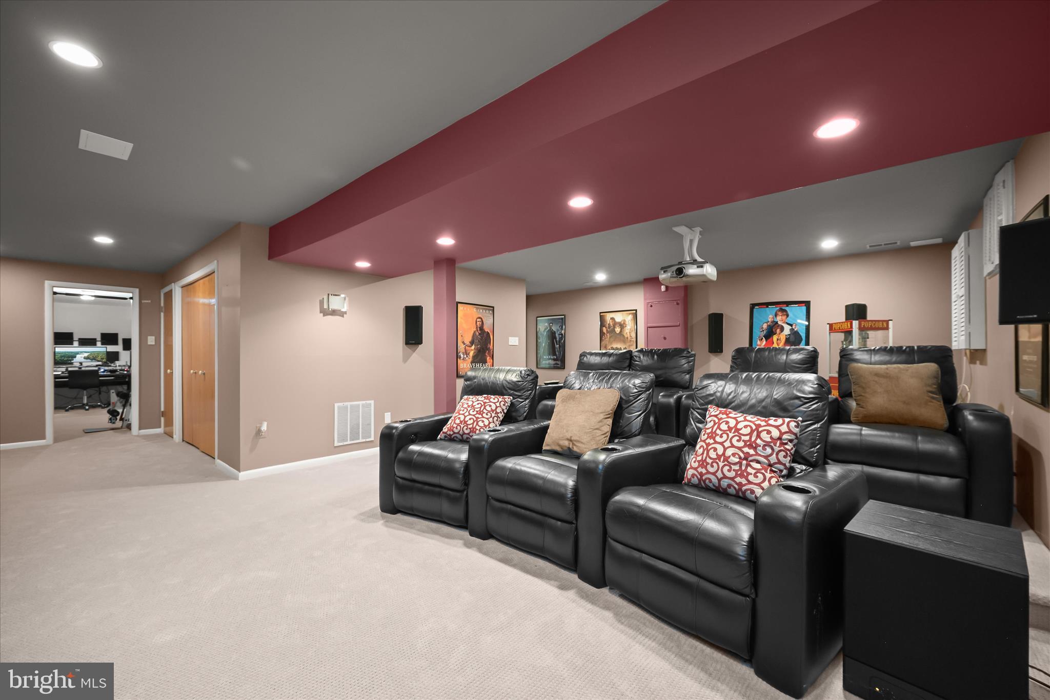 11810 Far Edge Path Columbia, MD 21044 - Photo 48 of 71 Carpeted Home Theater