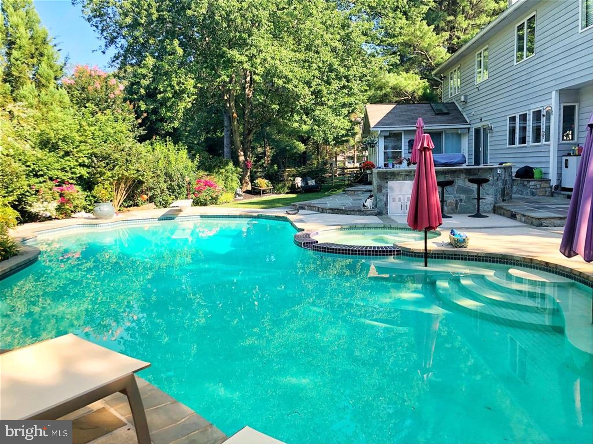 11810 Far Edge Path Columbia, MD 21044 - Photo 52 of 71 29,000-Gallon PebbleTec Saltwater Pool