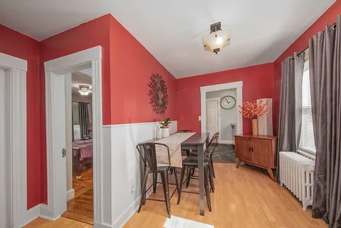 a view of a livingroom with furniture and window