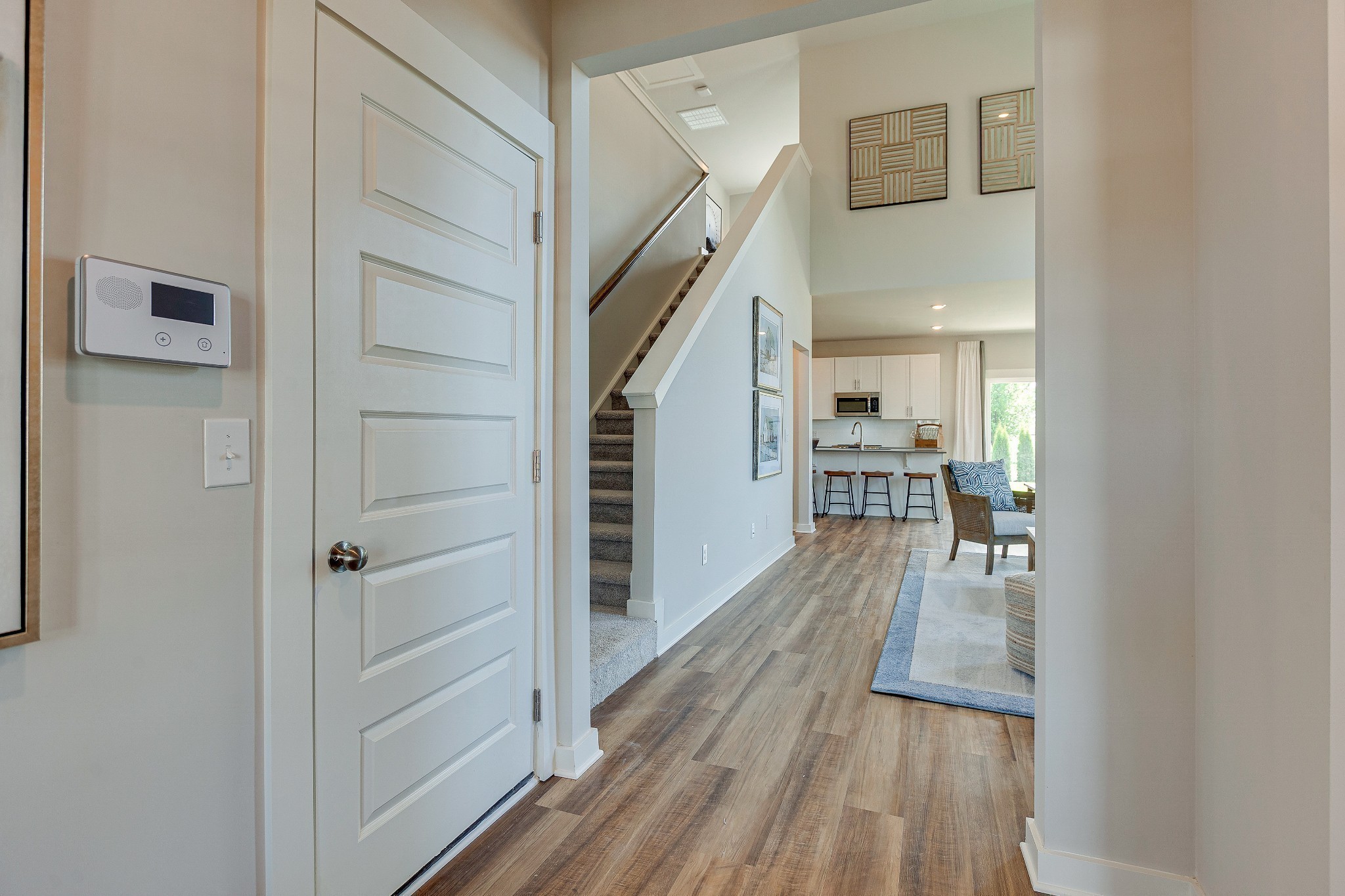 205 Gold Finch Rd Mount Mount Juliet, TN 37122 - Photo 3 of 25 a view of a hallway view with wooden floor and staircase