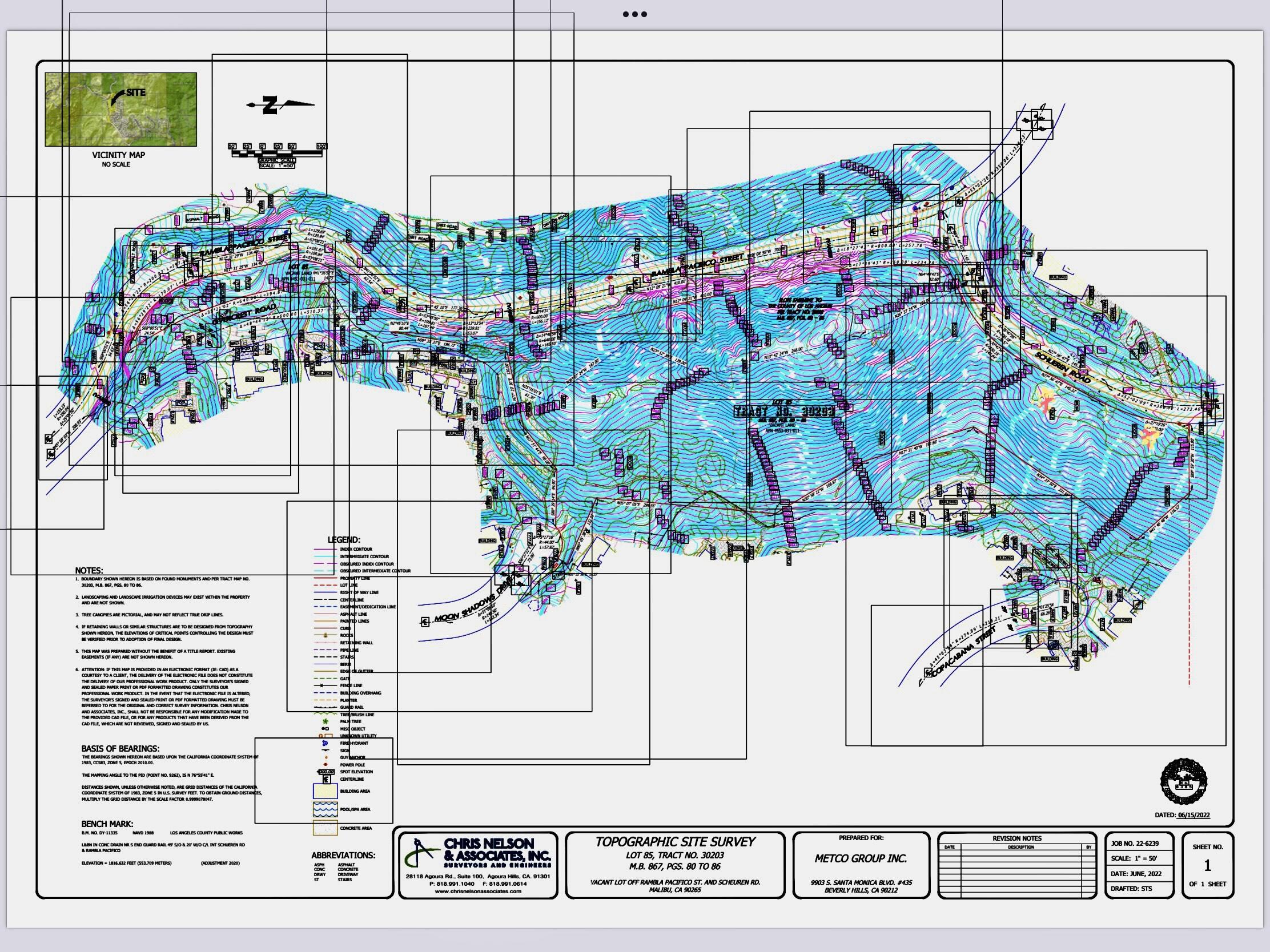 0 Schueren Road Malibu, CA 90265 - Photo 19 of 19 TopographicSiteSurvey