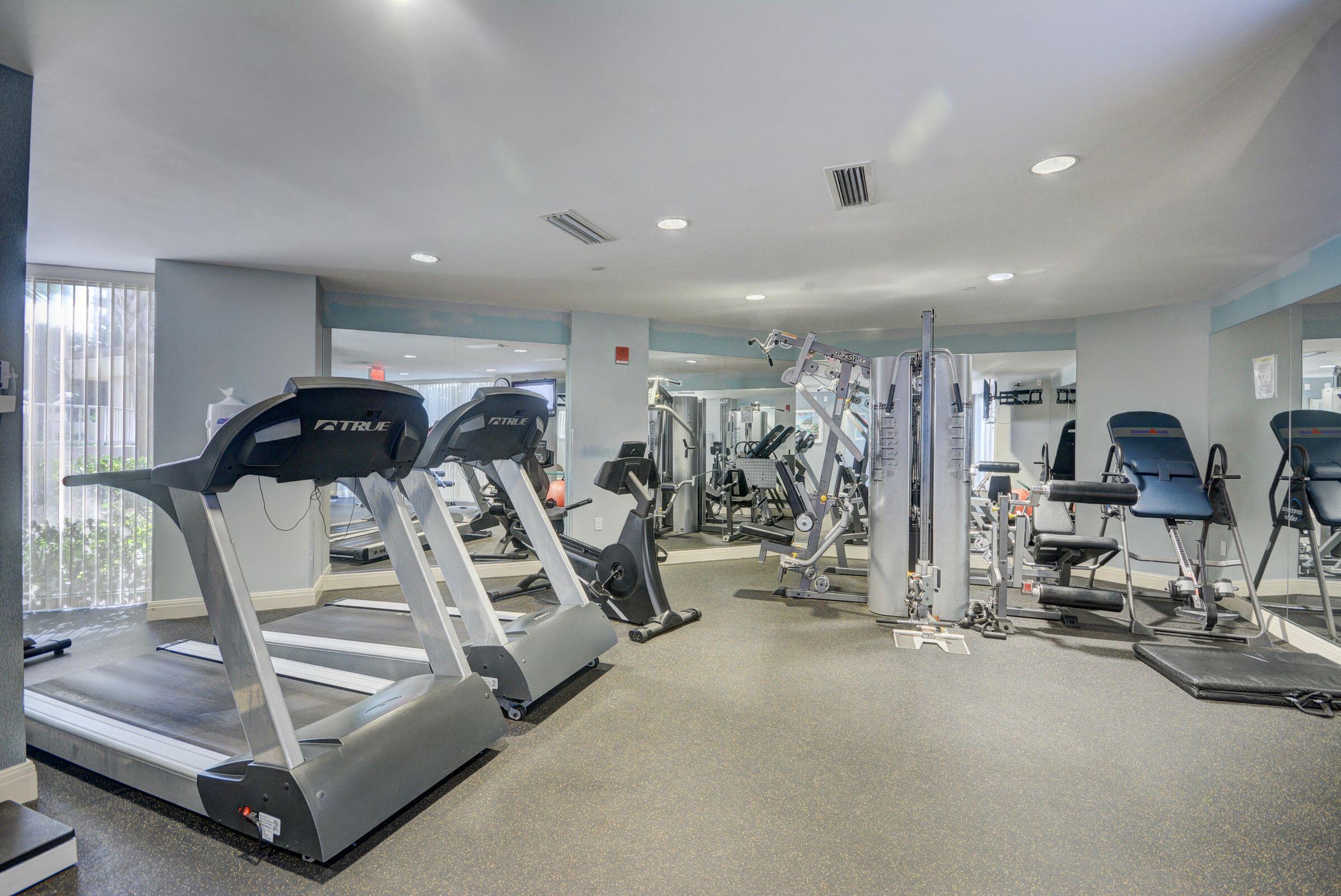 3000 North Ocean Drive, Unit 18G Singer Island, FL 33404 - Photo 23 of 46 a view of a room with gym equipment